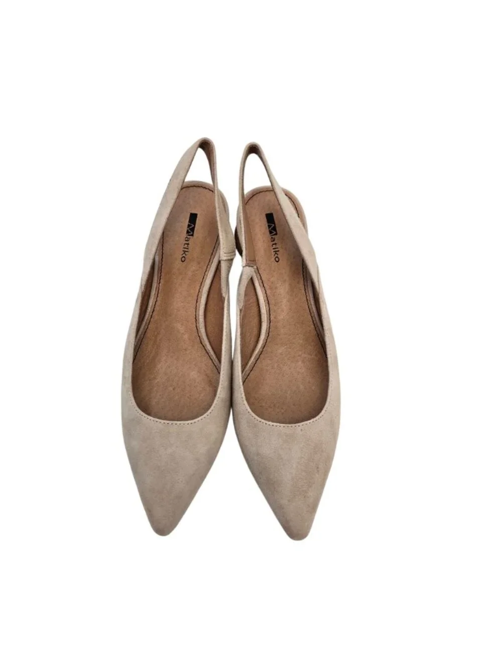 NWT/NIB Matiko Circa Suede Leather Pointy Toe Ball Heel Shoes Size 39/US 8.5